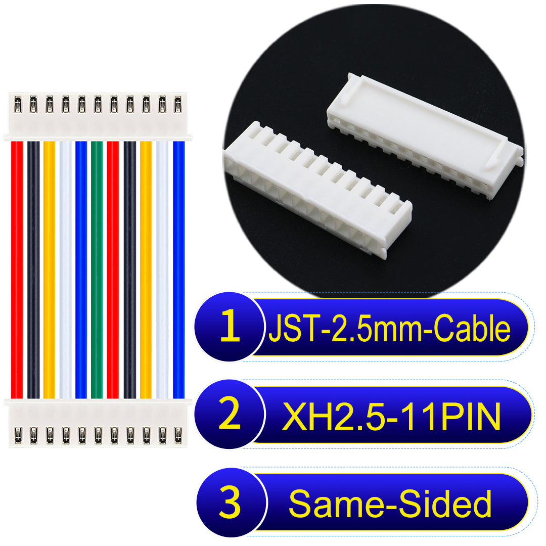 XH_11Pin_Connector_Same-Side-Head_Cable
