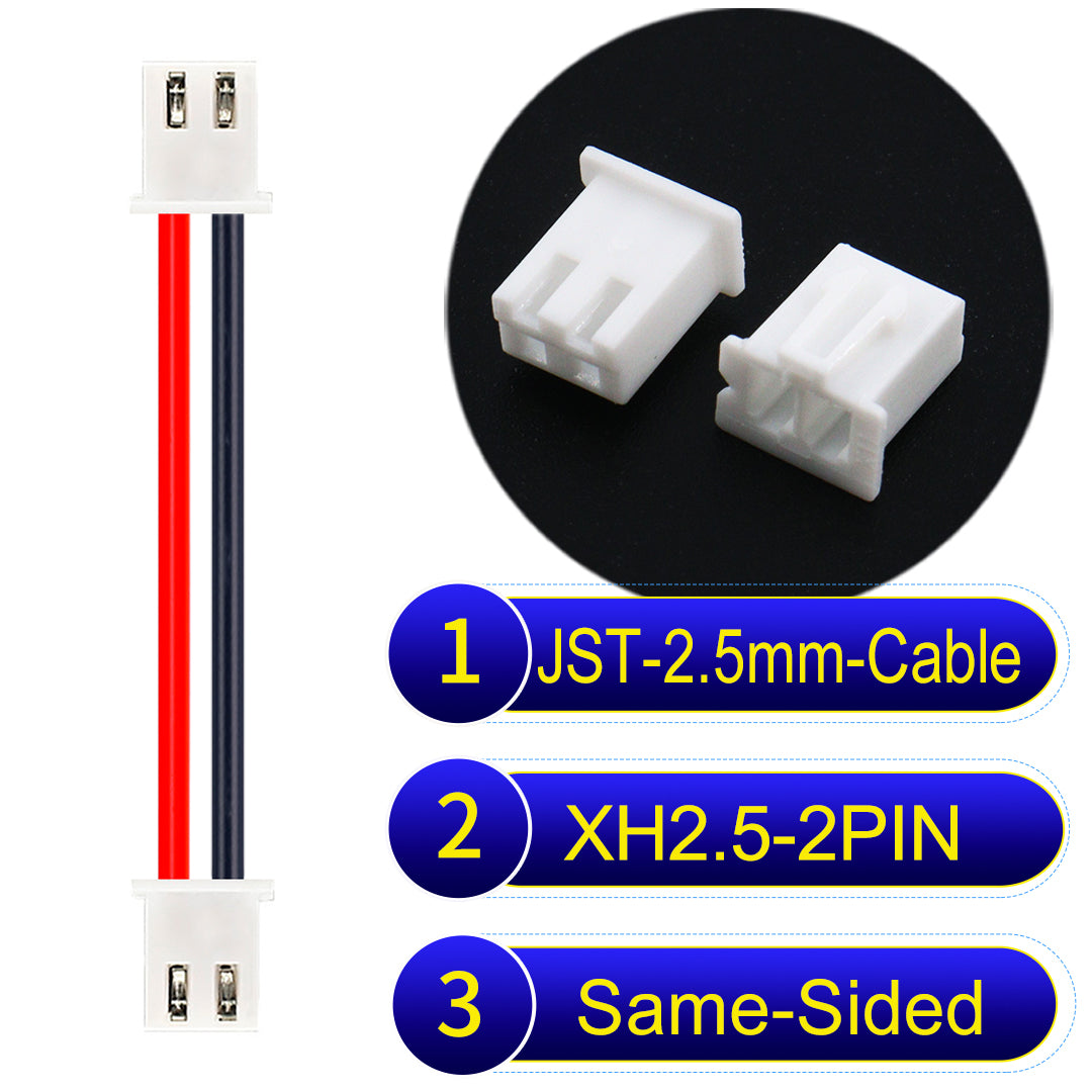 XH_2Pin_Connector_Same-Side-Head_Cable