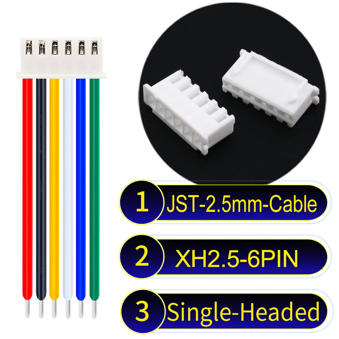 XH_6Pin_Connector_Single-Headed_Cable