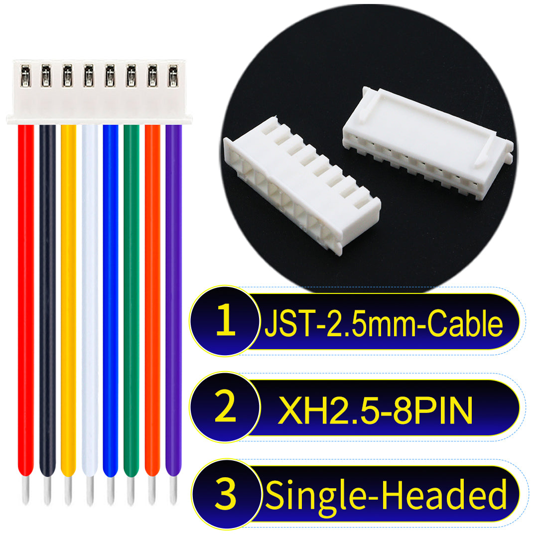 XH_8Pin_Connector_Single-Headed_Cable