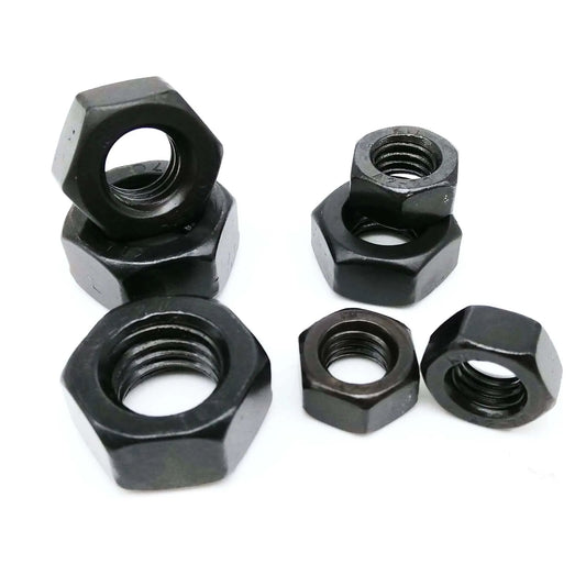 a2_70_black_hexagon_nut_metric_thread