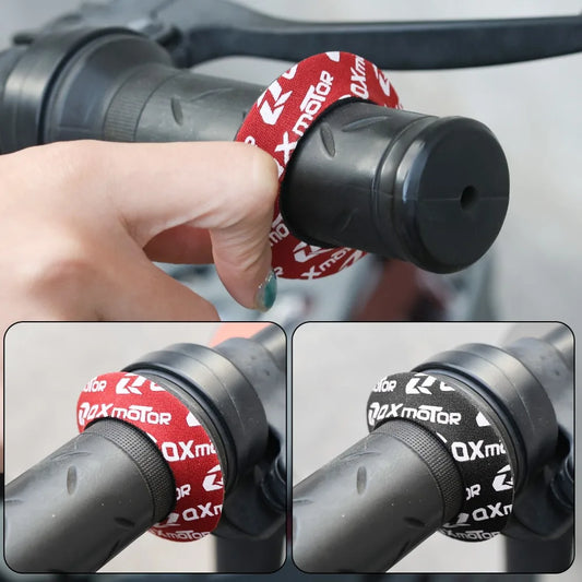 Anti blister ring for motorcycle handlebar grip