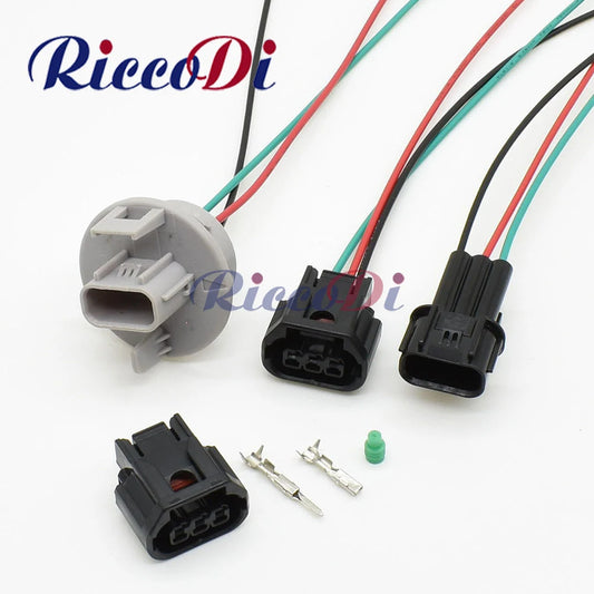 Auto DRL fog lamp connector 6189-7494 with precision metal terminals