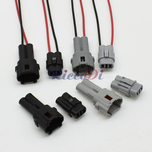 Application of gray and black 2 pin automotive waterproof connector in Honda wire harness system