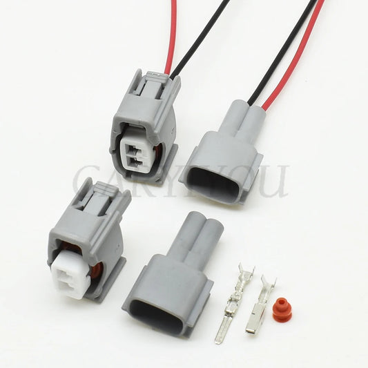 automotive connector designed for knock sensor and fuel injector applications with durable housing