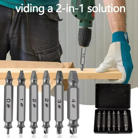 Bolt remover extractor tool for damaged screws and fasteners