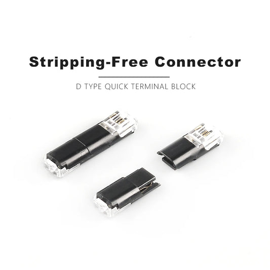 Automotive wire cable terminal strip for secure connection