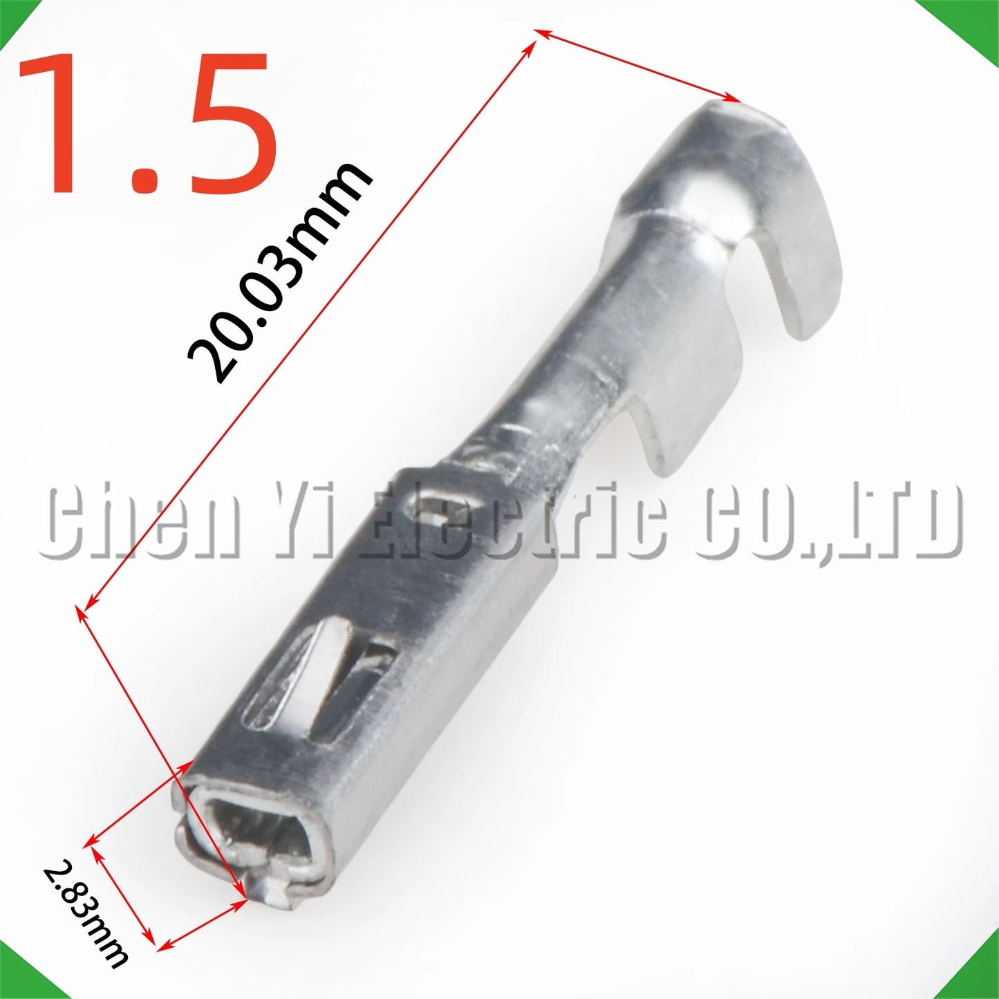 Package of 50pcs 1.5mm automotive wire crimp pins for connector terminals