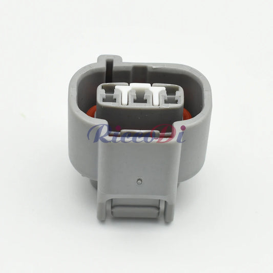 Close-up of 3-Pin terminals in DJ7037FA-2.2-21 speed sensor waterproof cable connector for Toyota
