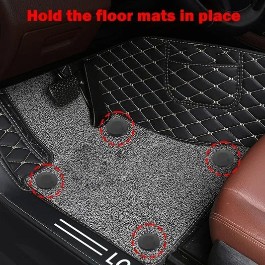 Double layer floor mat fixing grips for car interior