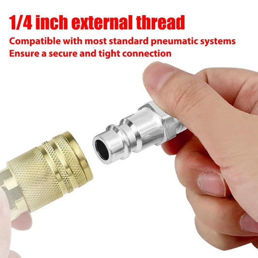 EU standard pneumatic coupling connector with BSP male thread coupler
