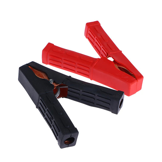Insulated battery clamp connector for booster cables
