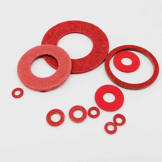 insulation-flat-washer-red-steel-metric-sizes