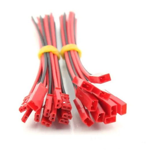 JST 2P terminal connector showing male and female plug connection for LED light bar