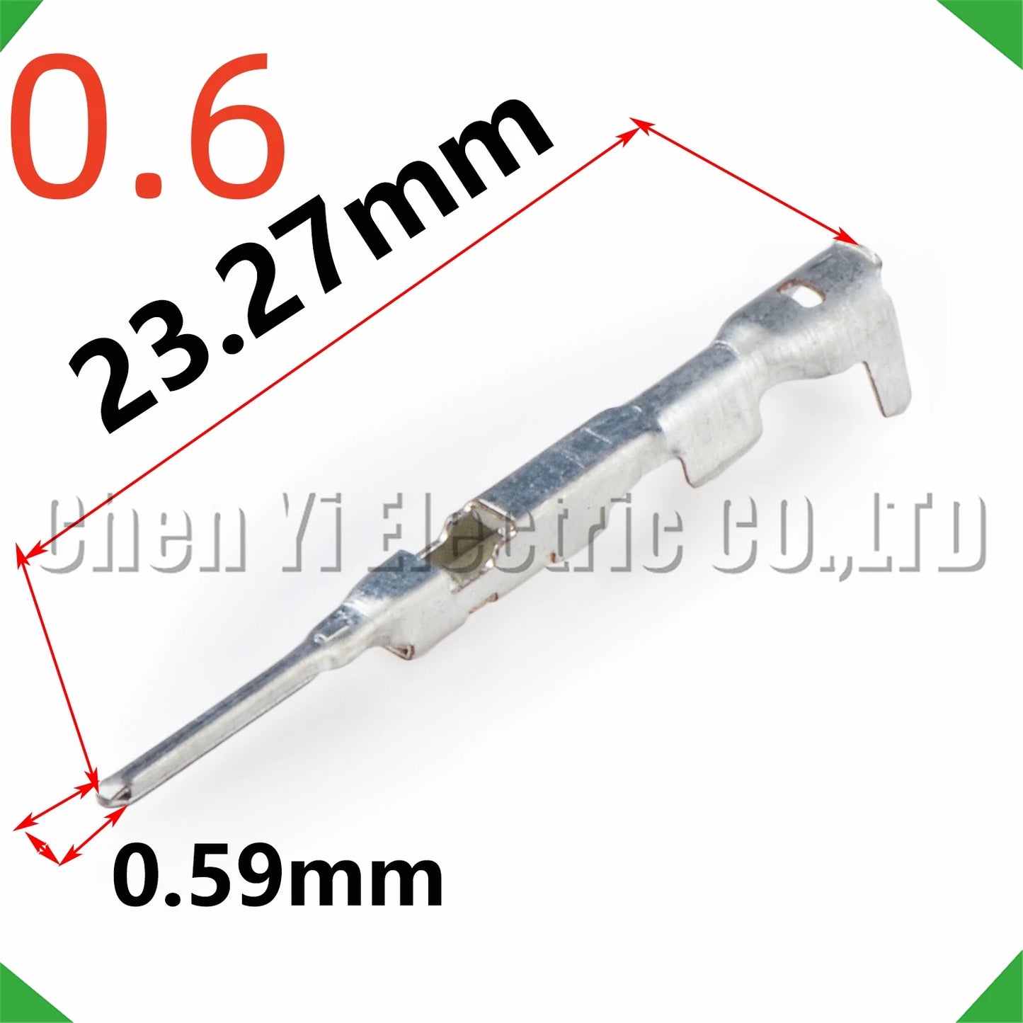 male female crimp terminal pins for automotive connector