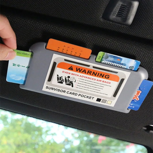 Temporary parking phone number clip organizer