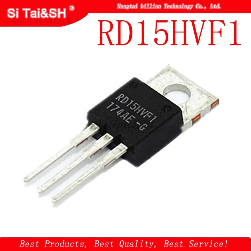RD15HVF1 high-performance power transistor in TO-220 package, suitable for electronics circuits, power control, and DIY projects