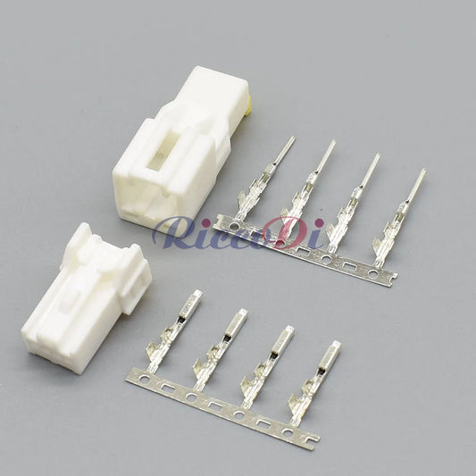 Automotive 4-pin rearview mirror connector 6098-1116 6098-1120, miniature unsealed socket for car wiring harness