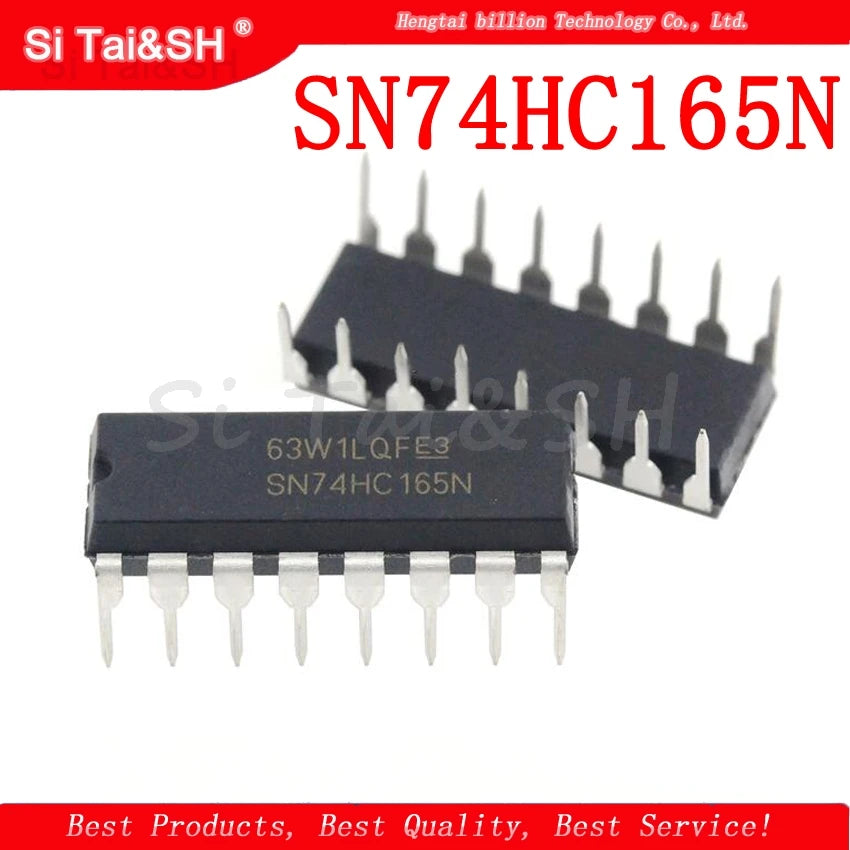 SN74HC165N SN74HC165 DIP-16 8-bit parallel-in serial-out shift register IC for electronic circuits and DIY projects