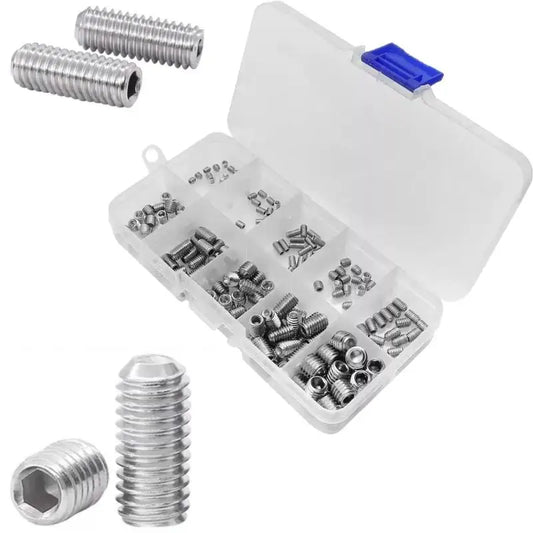 304 stainless steel hex socket flat end screws for machine assembly