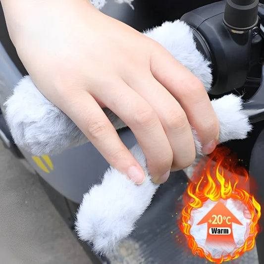 Thick warm handlebar glove covers for motorcycle grip protection