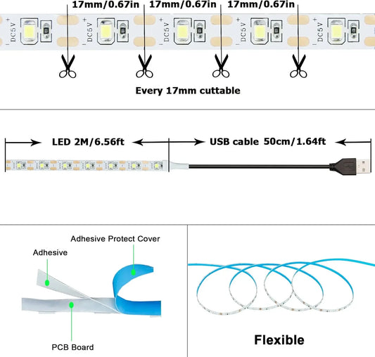 LED strip light for TV background lighting