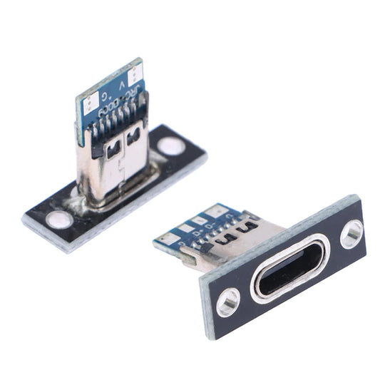Type-C USB jack 2Pin/4Pin female connector charging port for electronic devices