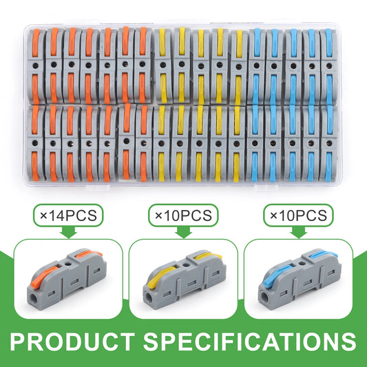 Universal compact terminal block for spliceable butt wire connection