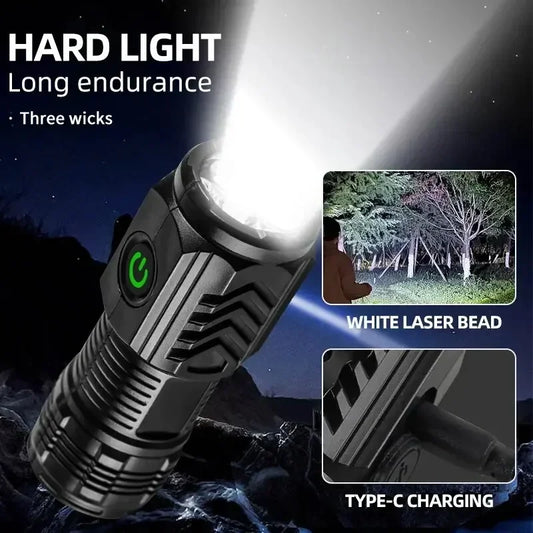 USB rechargeable high power LED torch