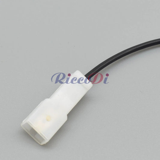 Close-up of female and male terminals on automotive wire harness connector for reliable electrical connection