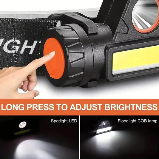 XPE and COB LED work light headlamp