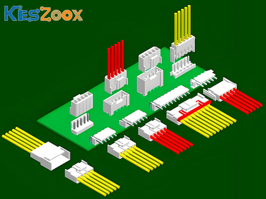 JST VH 3.96mm connector full series — BxP-VH PCB headers, VHR housings and SVH-21T crimp contacts — Keszoox
