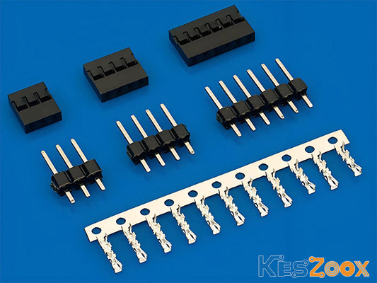 DuPont 2.0mm no-latch wire-to-board connector receptacle housings with multi-color crimp cable assemblies