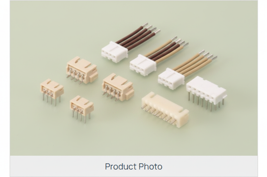 JST XH 2.5mm connector kit — housings, contacts and pre-crimped wire assemblies in multiple pin counts