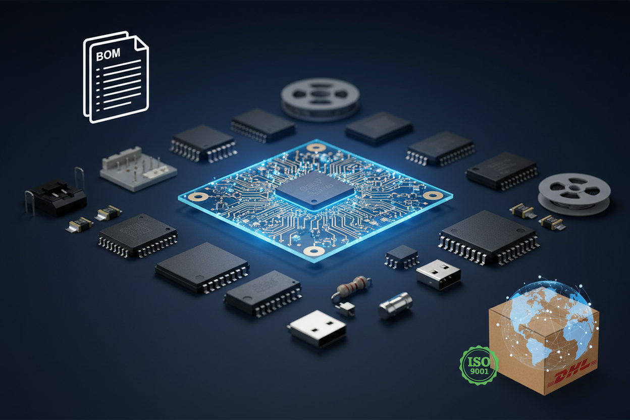 Electronic Components BOM Sourcing & Supply Chain Services — IC Chips, Passives, PCB Assembly, 50M+ SKUs | Keszoox