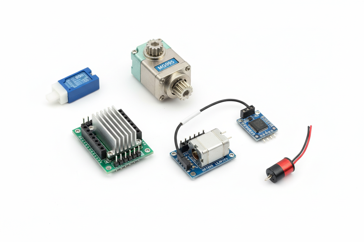 Motors, Servos & Drivers