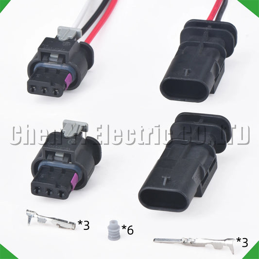 1-1718644-1 3 pin automotive sensor connector plug