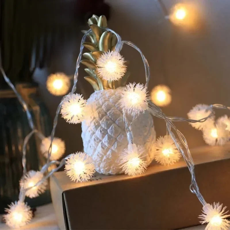 1.5M 3M 6M dandelion LED string lights battery powered fairy garland