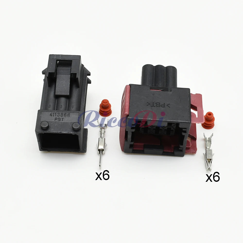 1-962349-1 6 pin 3.5 series automobile wire harness connector waterproof socket