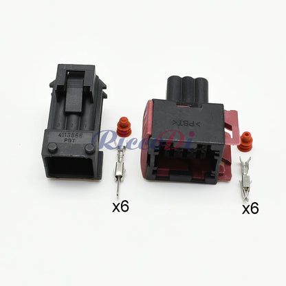 1-962349-1 6 pin 3.5 series automobile wire harness connector waterproof socket