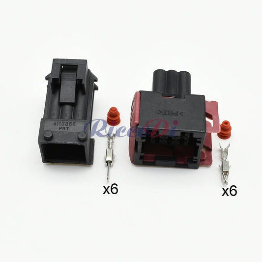 1-962349-1 6 pin 3.5 series automobile wire harness connector waterproof socket