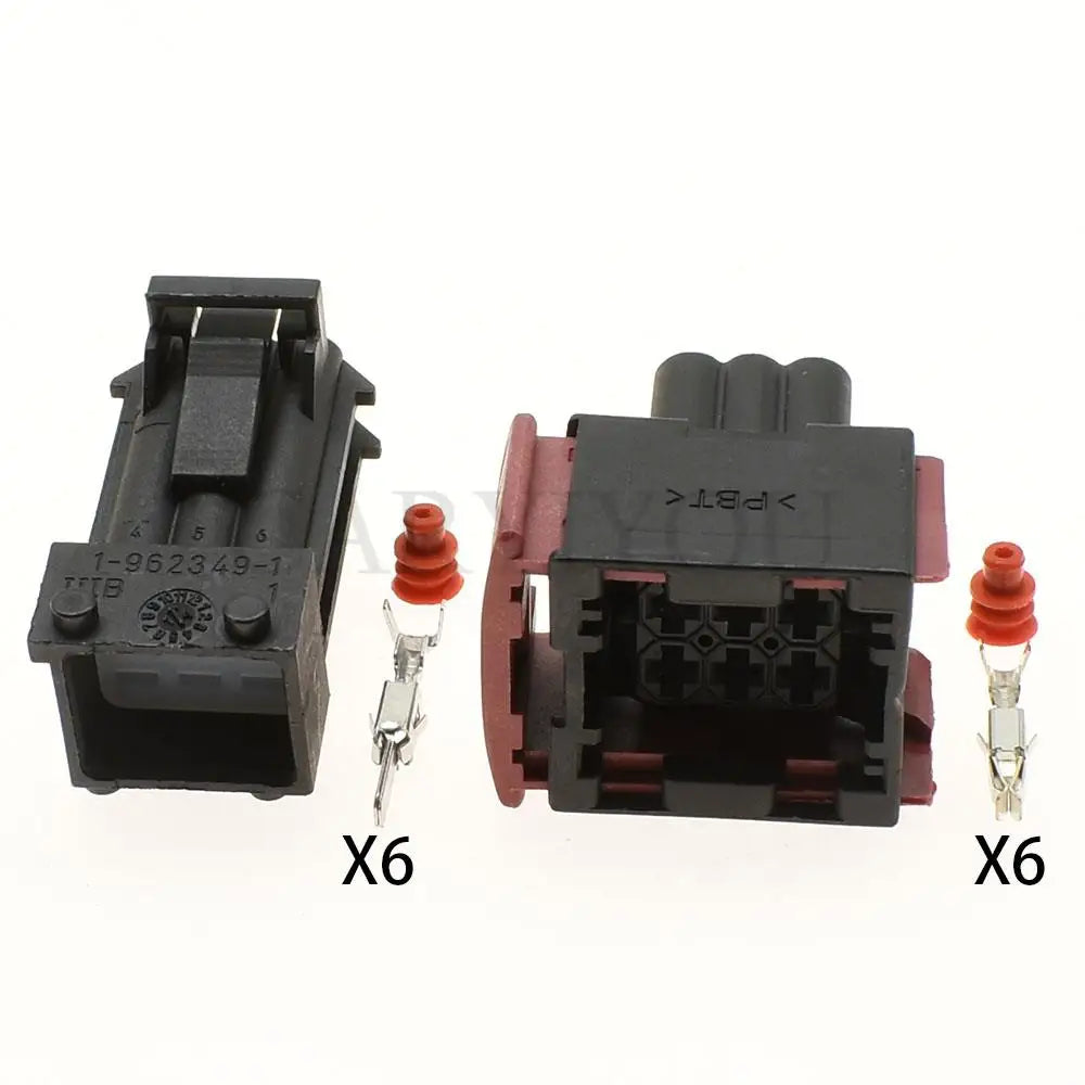 1-965426-1 6 pin automobile wire harness waterproof socket connector series 3.5
