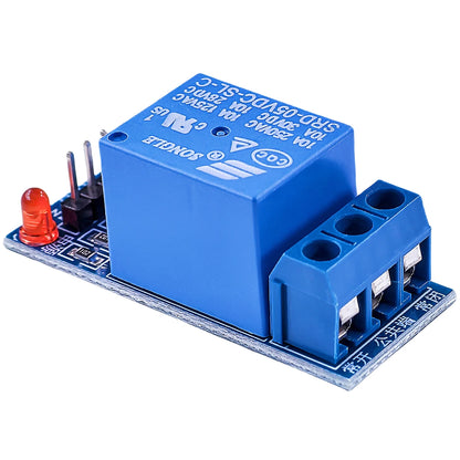 1-channel 5V/12V relay module with optocoupler, low level trigger board compatible with Arduino, PIC, AVR, DSP, and ARM MCU for DIY electronics