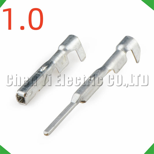 50 pieces 1.0mm male or female automotive wire crimp pins for connector repair