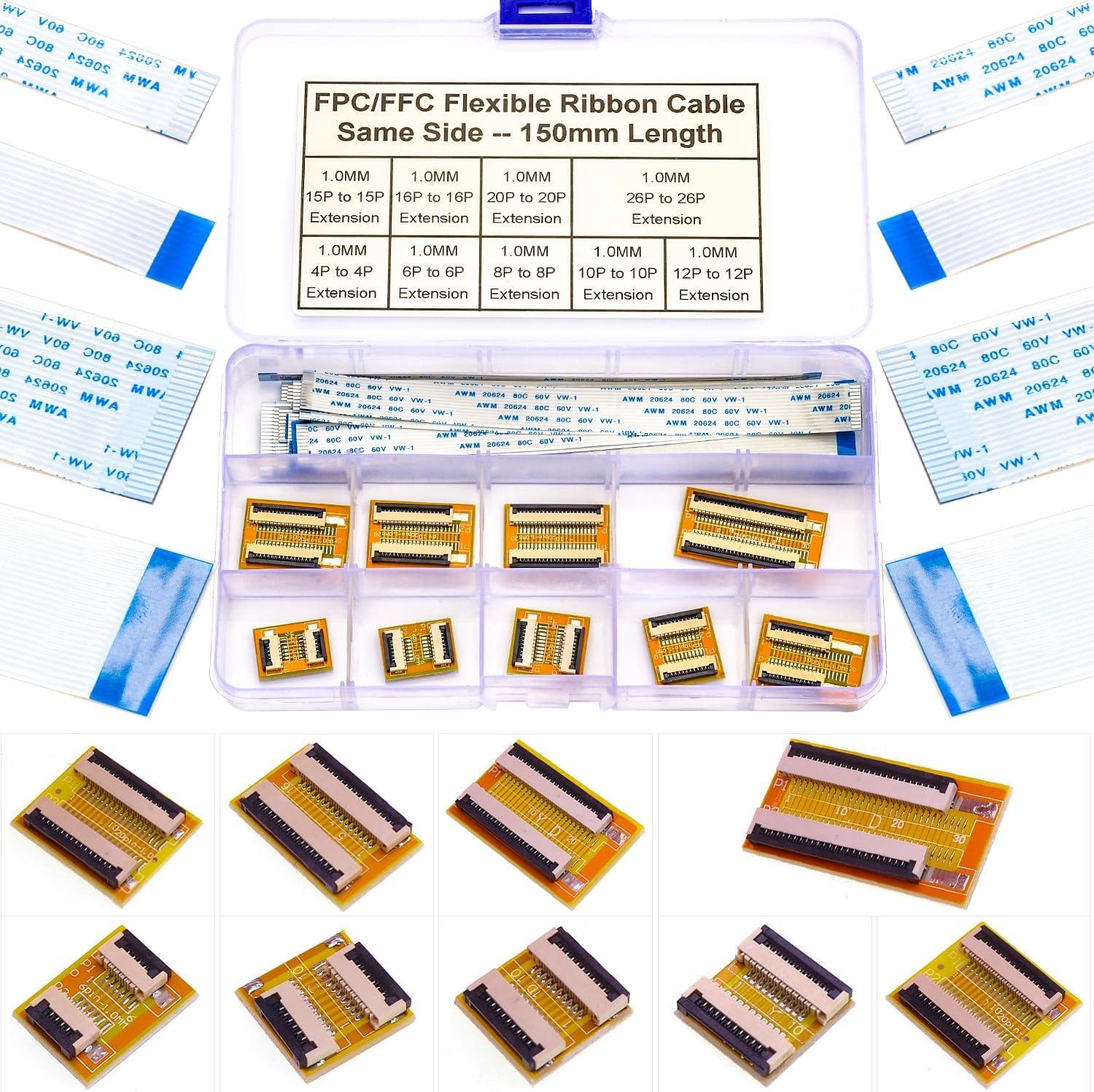 Ffc Reverse 1.0mm FFC FPC Extension Connector Adapter Kit Same-Side Reverse-Side ...