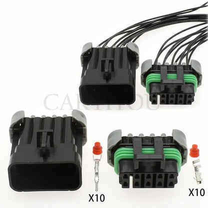 10 pin automobile waterproof male female connector sockets auto sealed diagnostics plugs 12045808 12065425