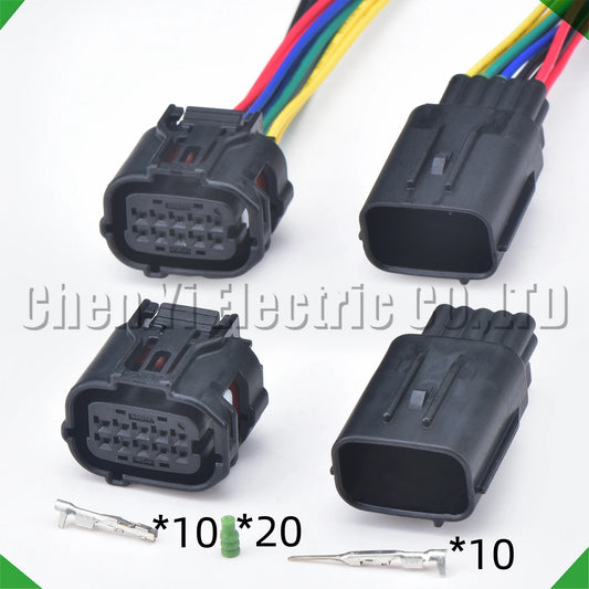 10 pin automotive radar temperature sensor wiring harness connector plug