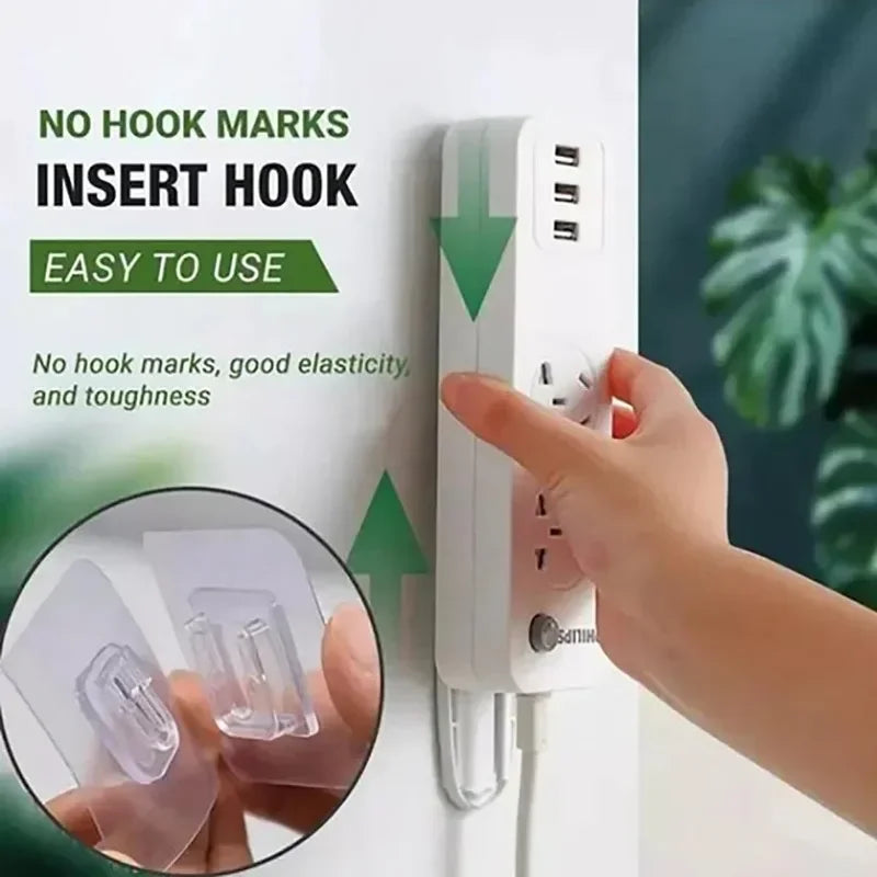 100/2pcs double-sided transparent traceless wall hooks for various applications