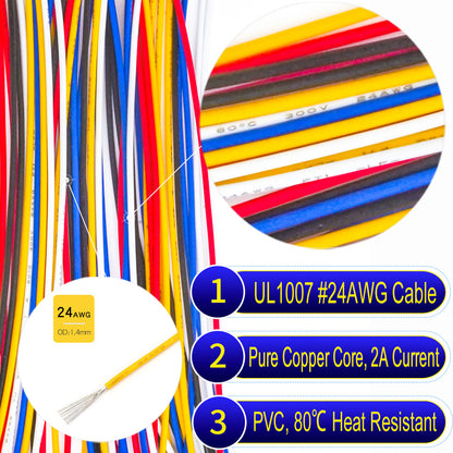 24AWG UL1007 PVC