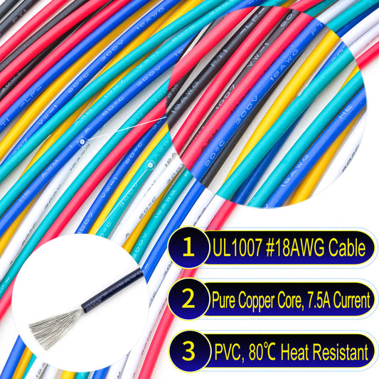 18AWG UL1007 PVC